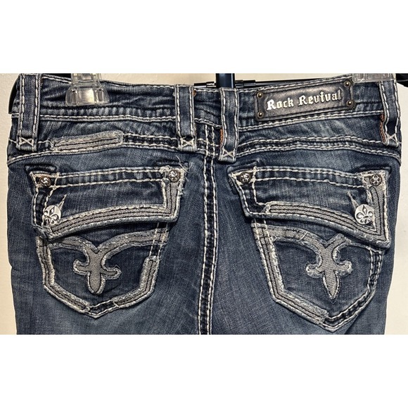 Rock Revival Denim - Rock Revival Womens Size 28 Johanna Denim Jeans Stretch Blue
